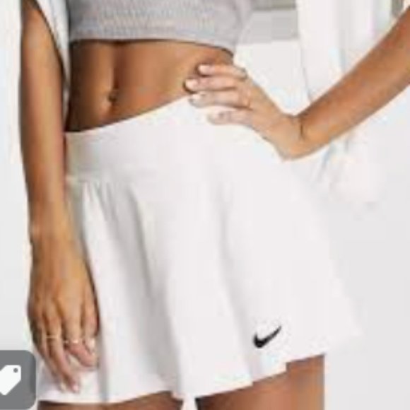 Nike Pants - Nike Dri Fit White Skort S Pleated Front